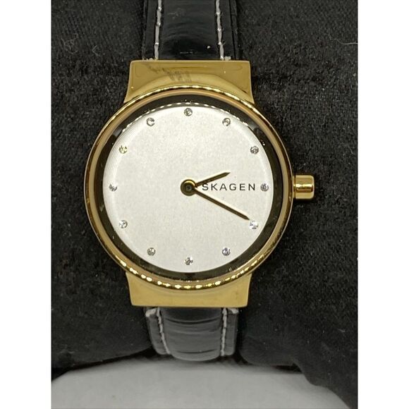 Skagen Freja Lille SKW2666 Women\'s Black Leather Analog Dial Quartz Watch JK584 main image 11